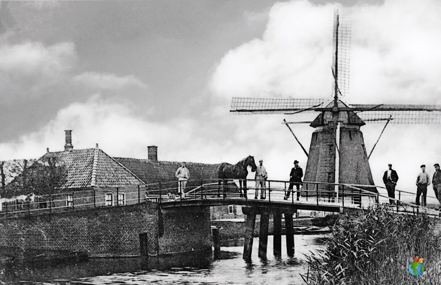 1.Schermer Molens - Oterleek - Korenmolen De Otter 3.03 - Zwart Wit - High Res