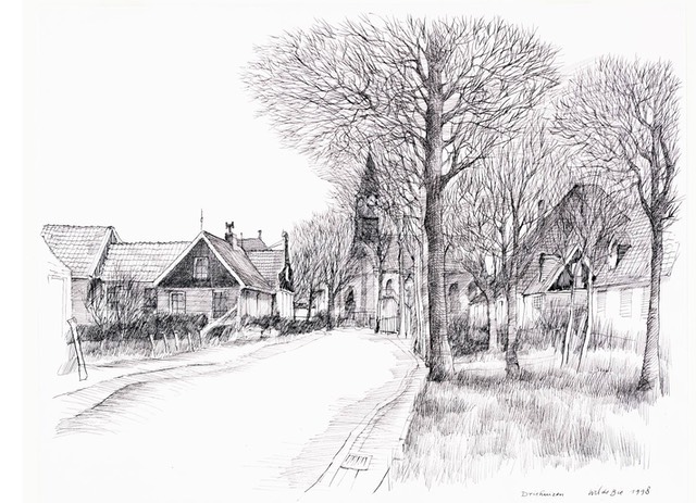 Driehuizen - Pentekening 3 Wil de Bie