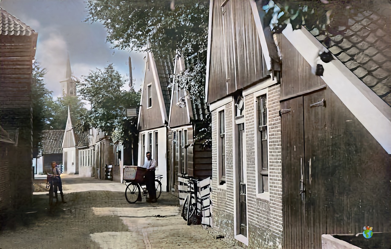 Driehuizen - Rond 1910  06  - Ingekleurd - High Res