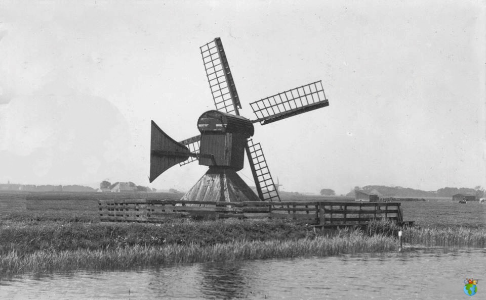 Foto's Schermer Molens - Staartmolen in De Matten - Bewerkt