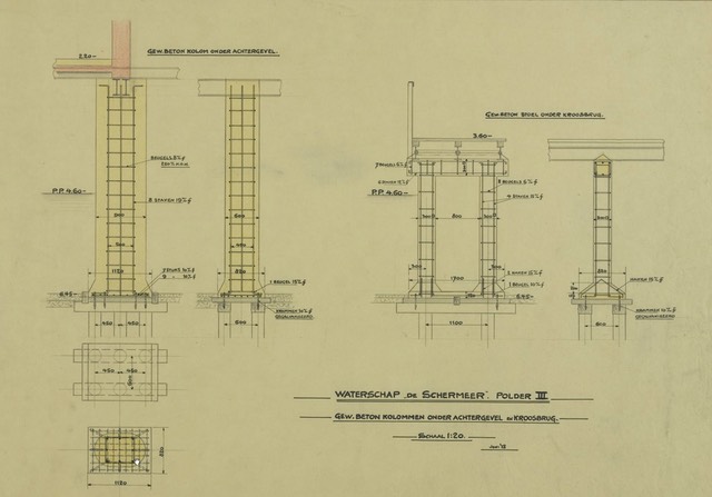 Gemaal Juliana - Betonpalen-plan 